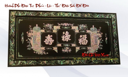 ĐẠI TỰ ( HOÀNH PHI ) KHẢM ỐC CẨN XÀ CỪ - TUYỆT PHẨM NGHỆ THUẬT ĐẶC BIỆT QUÝ HIẾM