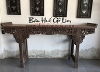 BÀN TRUNG ĐƯỜNG HUẾ GỖ LIM CHẠM TỨ DIỆN